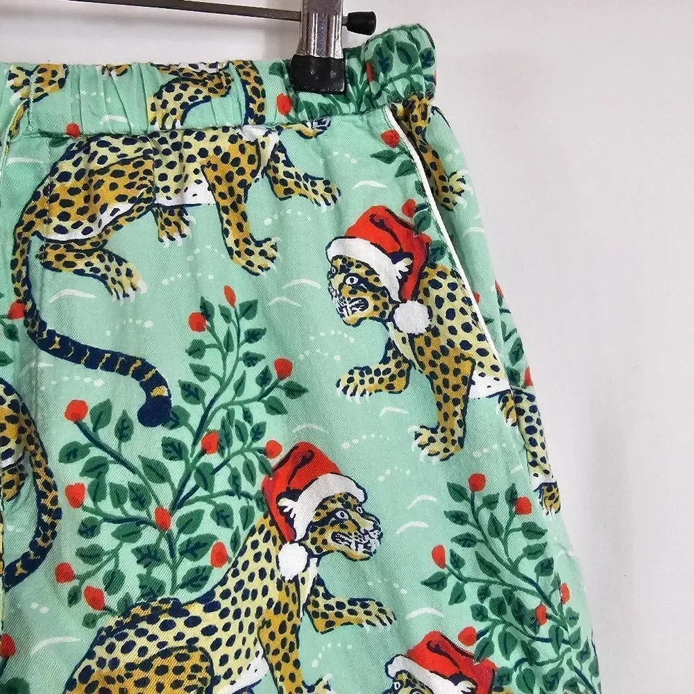 Printfresh Holly Jolly Bagheera Shorts Sleep Set in Green - Size XS